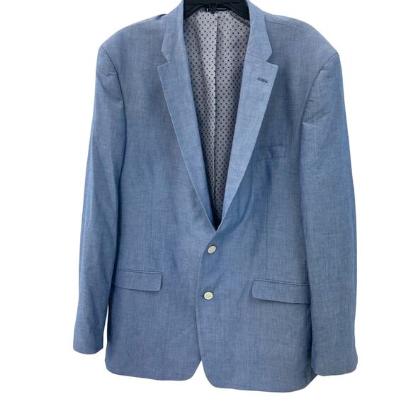 NWOT Tommy Hilfiger Men’s Blue Chambray Blazer